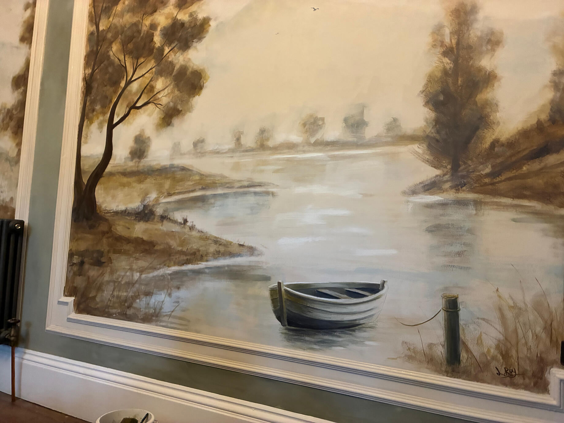 Hand painted wall mural